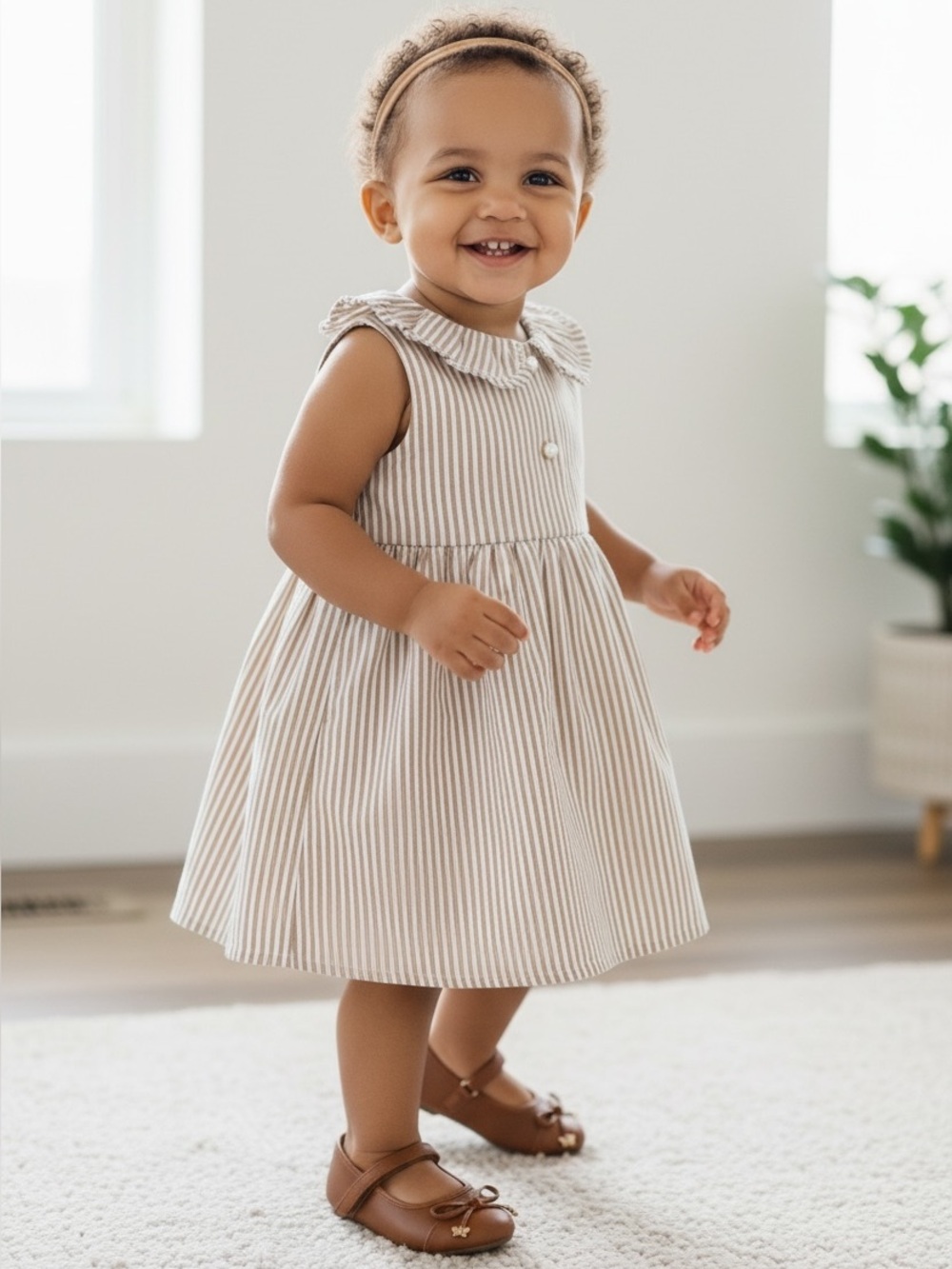 Sugar Brown Leather Toddler Shoes